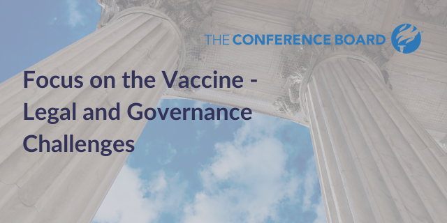 Governance Watch: Focus on the Vaccine - Legal and Governance Challenges